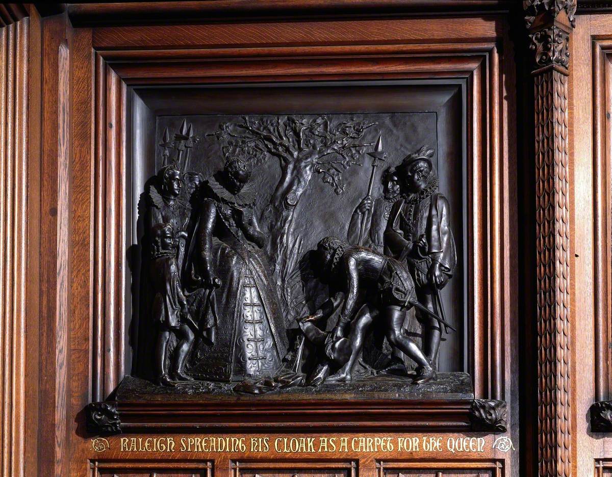 Raleigh Spreading His Cloak as a Carpet for the Queen Episode from