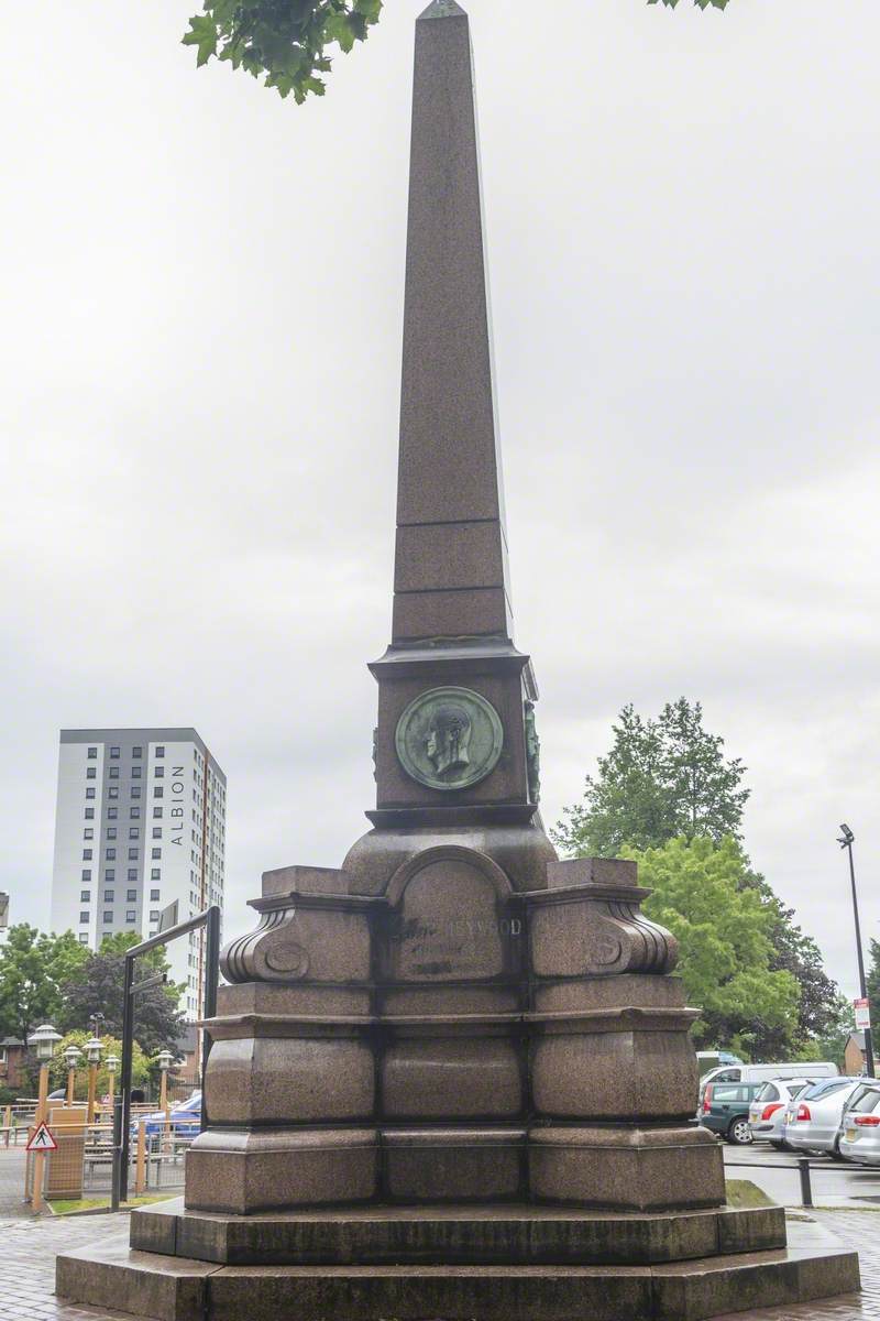 Memorial to Oliver Heywood (1825–1892)