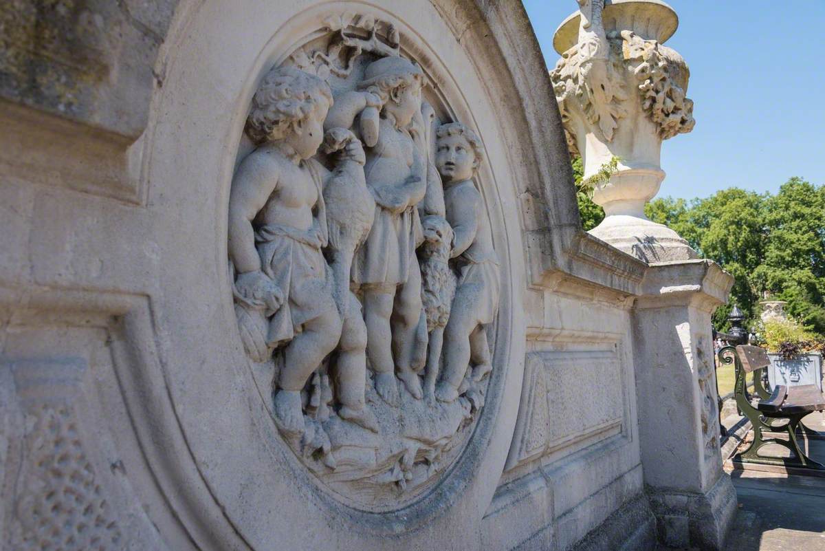 Fountain Figures and Balustrade Reliefs