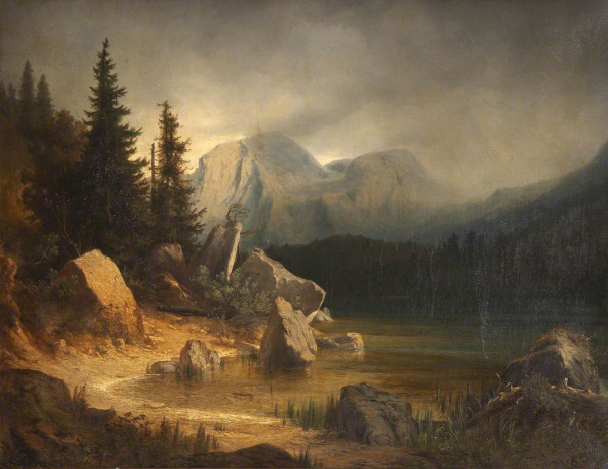 Alpine scene art uk