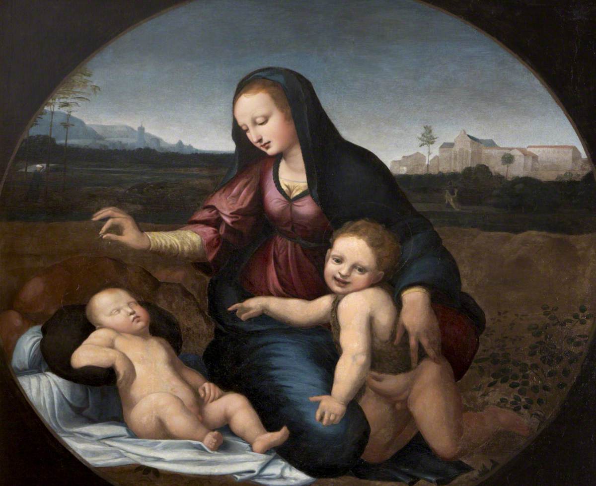 Madonna with Sleeping Child and the Infant Baptist