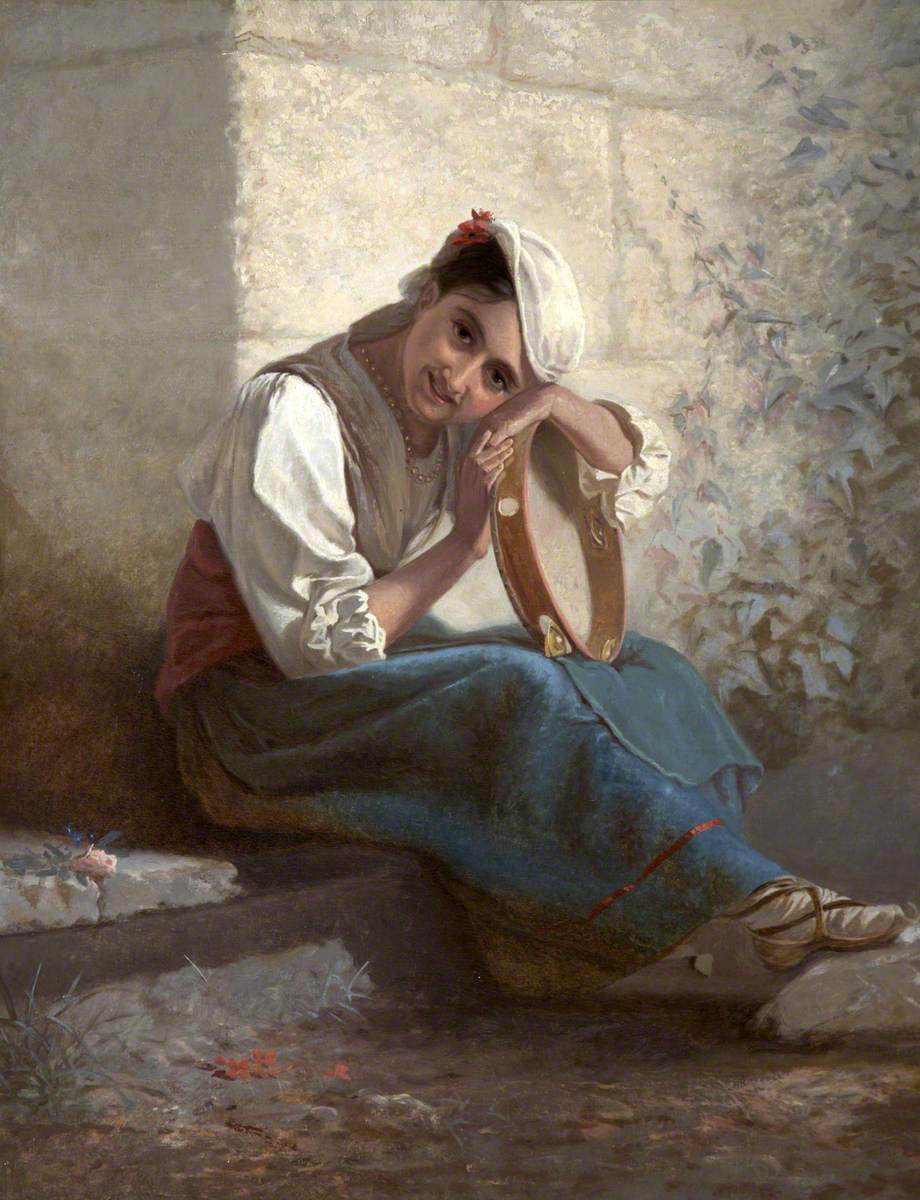 Girl with Tambourine