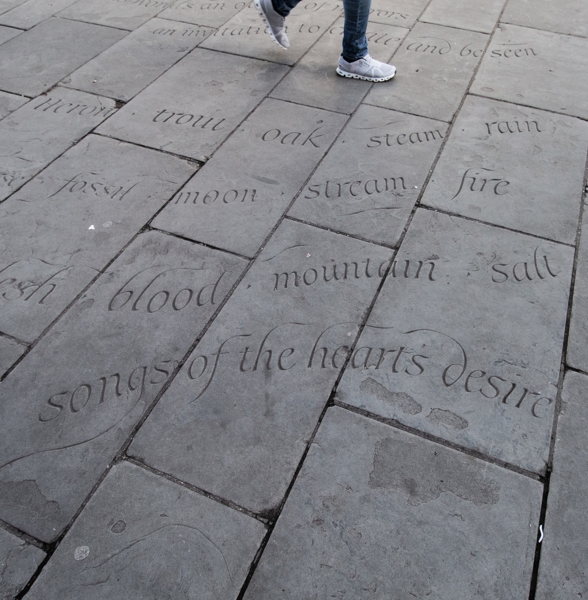 Poem Carved into Paving | Art UK