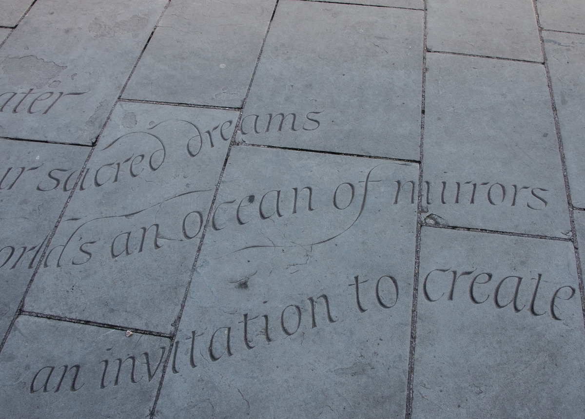 Poem Carved into Paving | Art UK