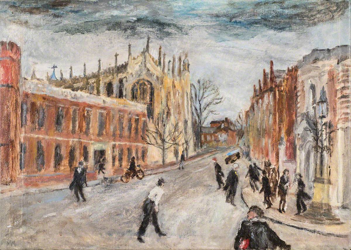 Eton High Street from the Burning Bush