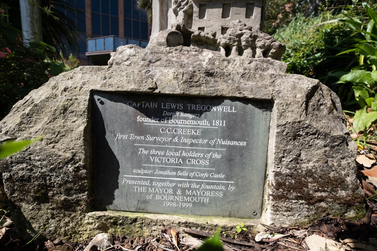 Captain Lewis Tregonwell (1758–1832), the Founder of Bournemouth, and Christopher Crabb Creeke (1820–1886), the Town's Architect