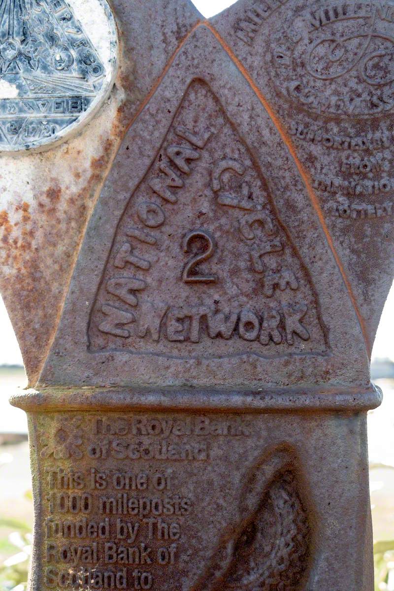 The Fossil Tree (National Cycle Route Marker)