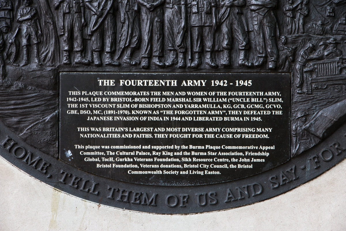 Commemorative Plaque to the Fourteenth Army (1942–1945)