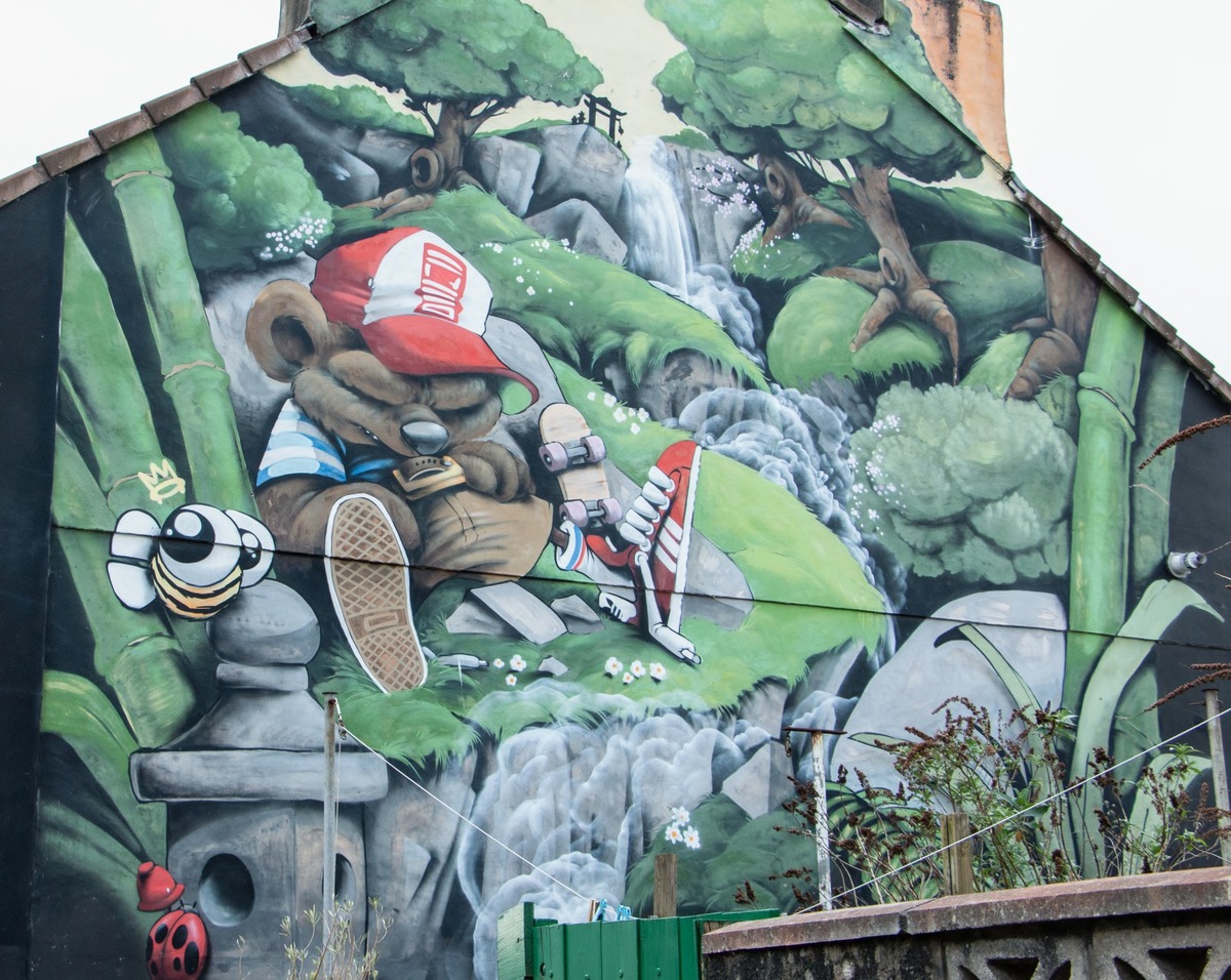 Skater Asleep in a Woodland