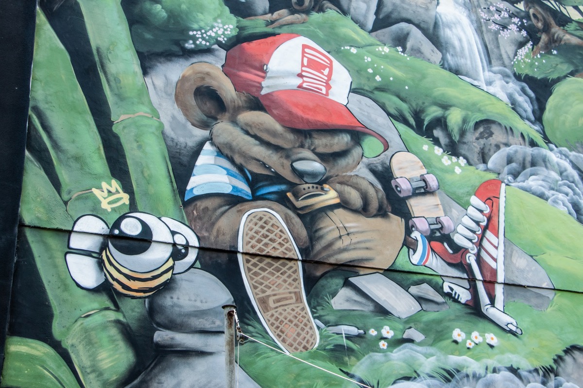 Skater Asleep in a Woodland
