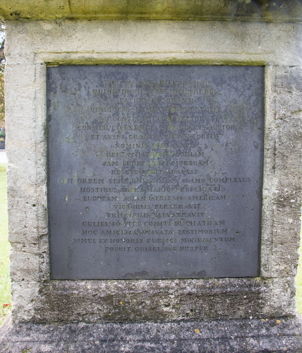 Monument to William Pitt (1708–1778), Earl of Chatham