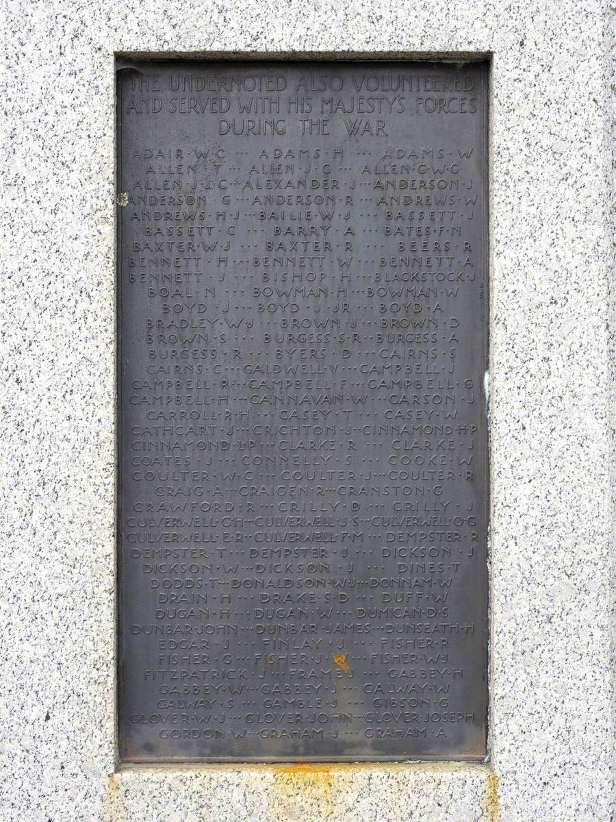 Comber and District War Memorial