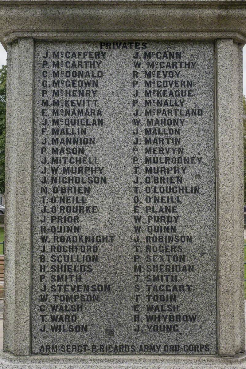 Royal Irish Fusiliers' Boer War Memorial: 'The Last Post'