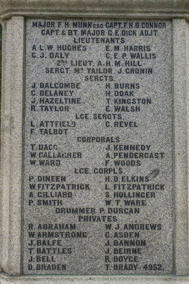 Royal Irish Fusiliers' Boer War Memorial: 'The Last Post'