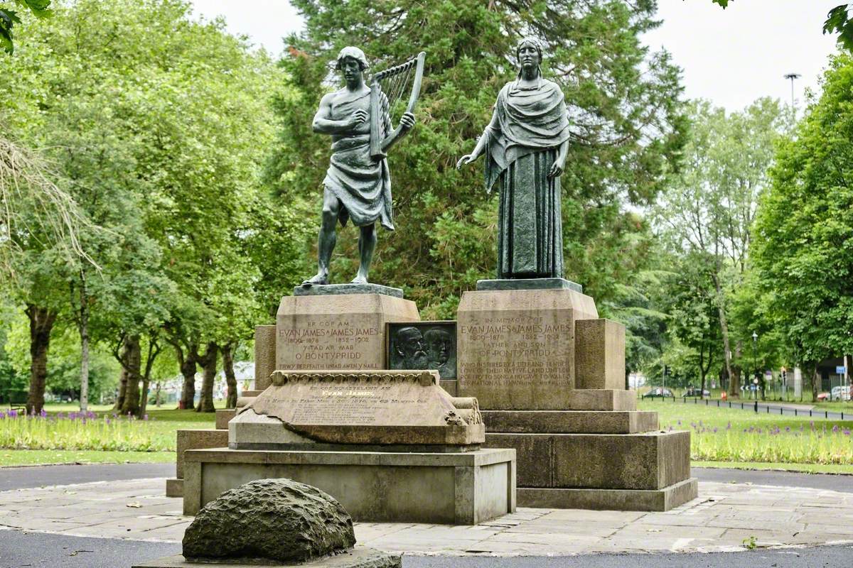 Memorial to Evan and James James