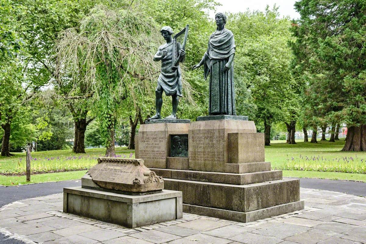 Memorial to Evan and James James