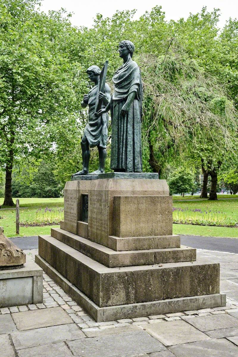 Memorial to Evan and James James