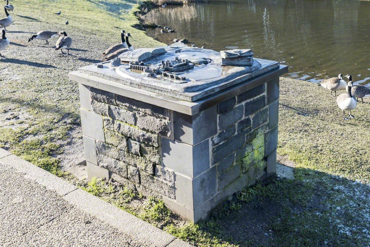 Model of Caerphilly Castle