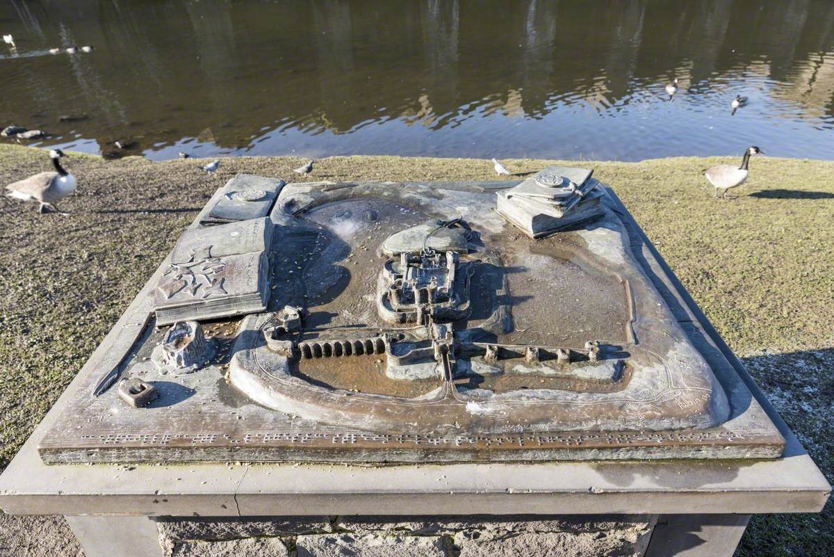 Model of Caerphilly Castle