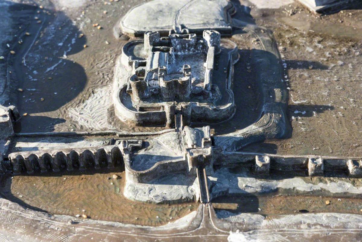 Model of Caerphilly Castle