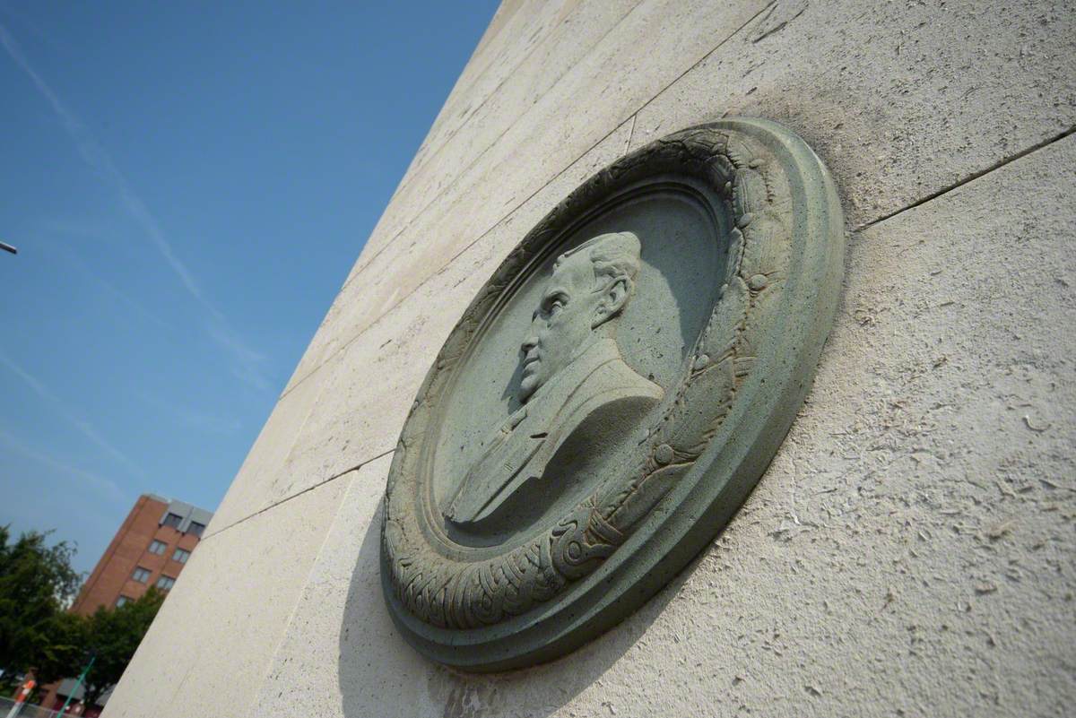 Medallion Relief Bust of Sir Archibald Salvidge