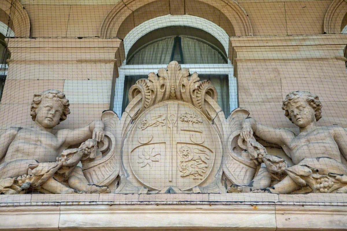 Carved Doorway and Coat of Arms