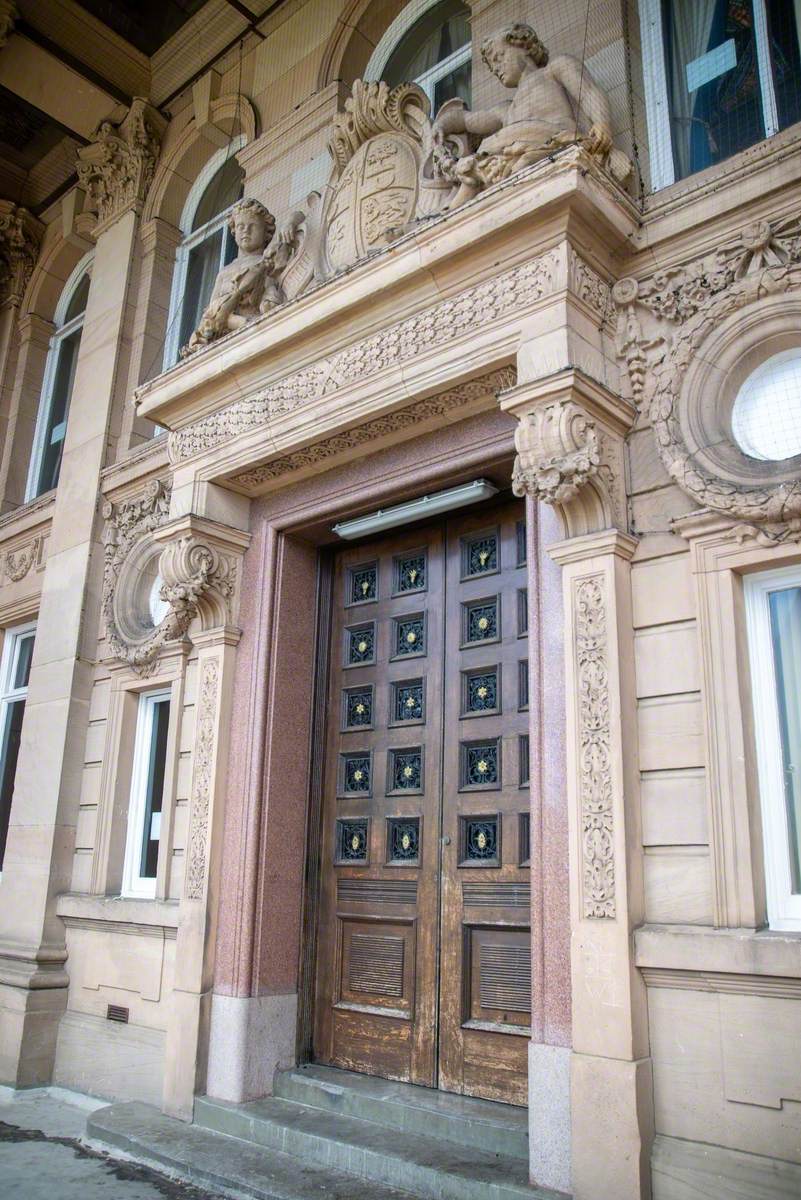 Carved Doorway and Coat of Arms