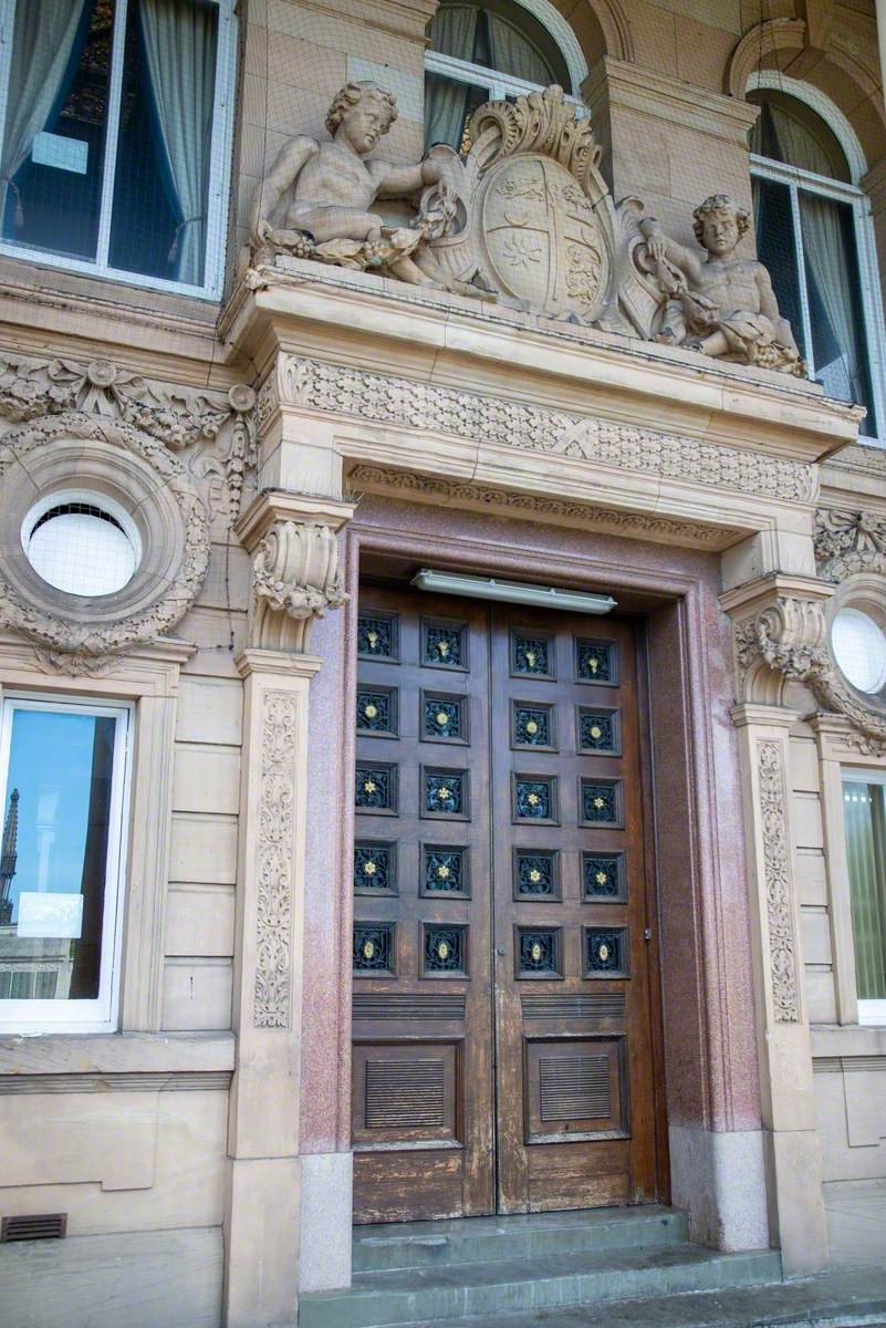 Carved Doorway and Coat of Arms