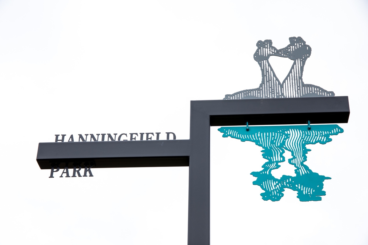 Hanningfield Park Entrance Grebe Signpost