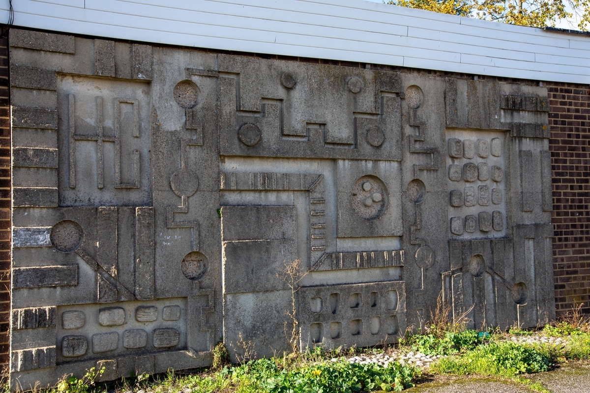 Concrete Relief Mural