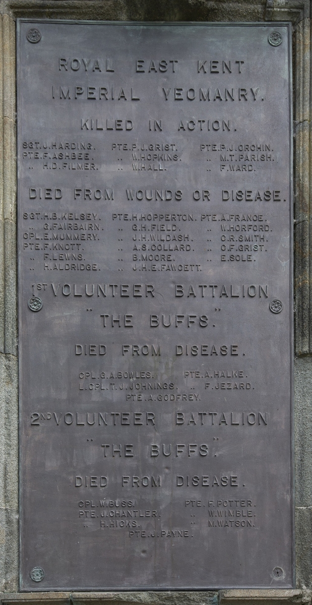 Buffs and Royal East Kent Imperial Yeomanry Boer War Memorial