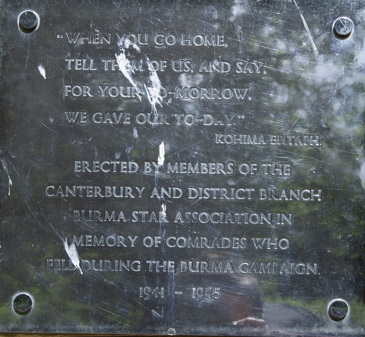 Burma Star Association Memorial