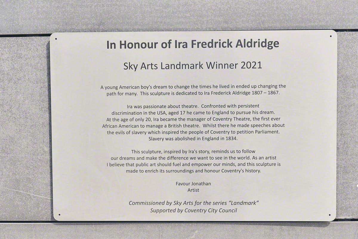 In Honour of Ira Frederick Aldridge (1807–1867)