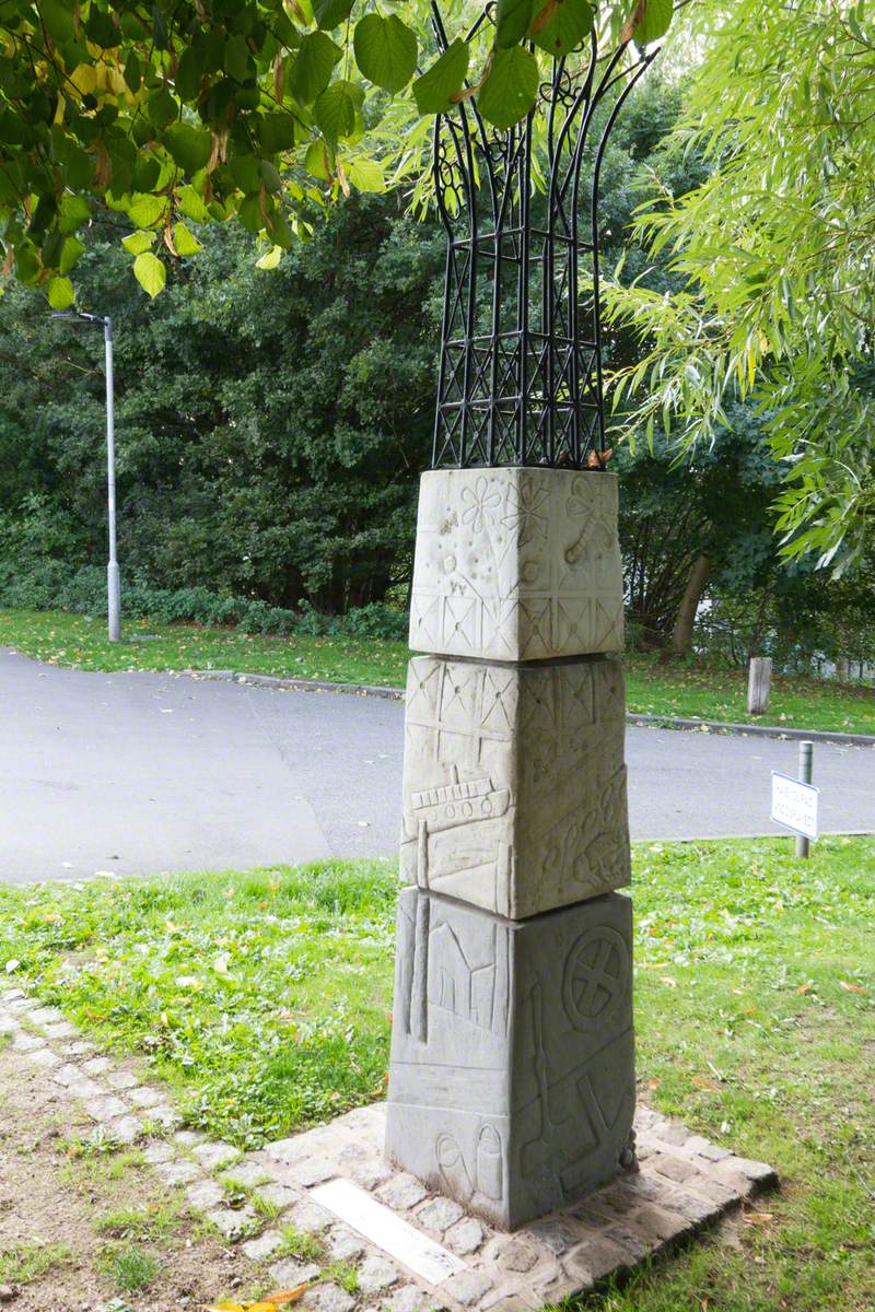 Carved Gateway Posts