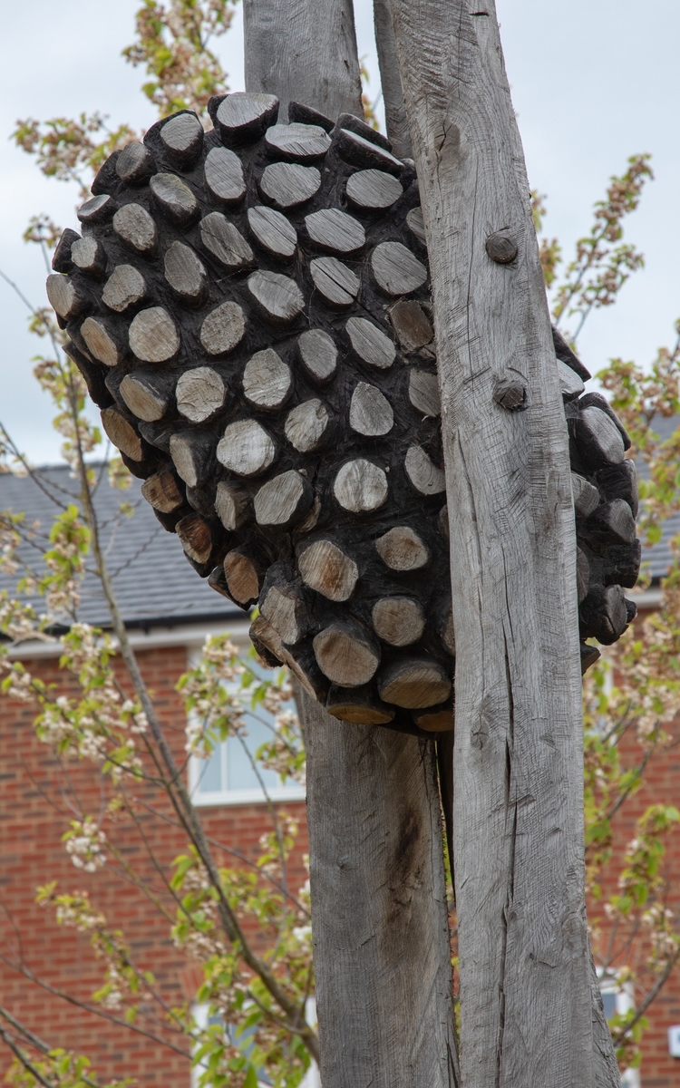 Upright Posts with Seed Pods