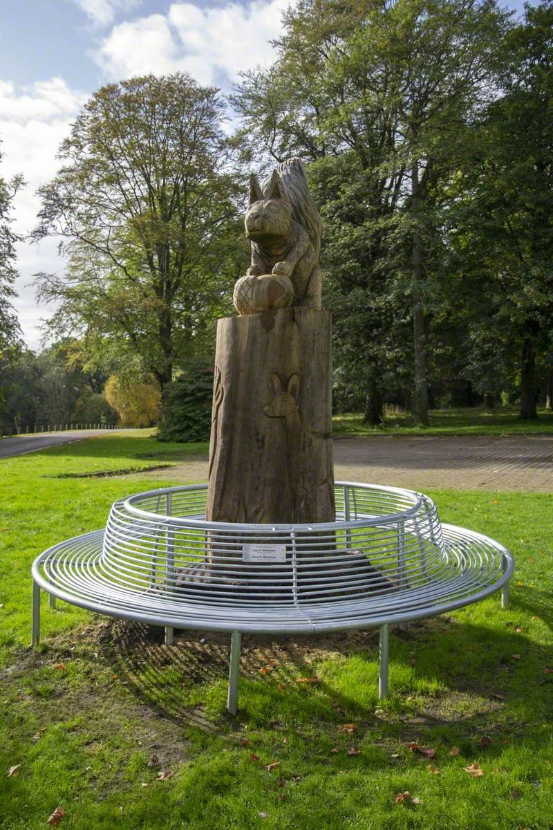 Squirrel Tree Sculpture