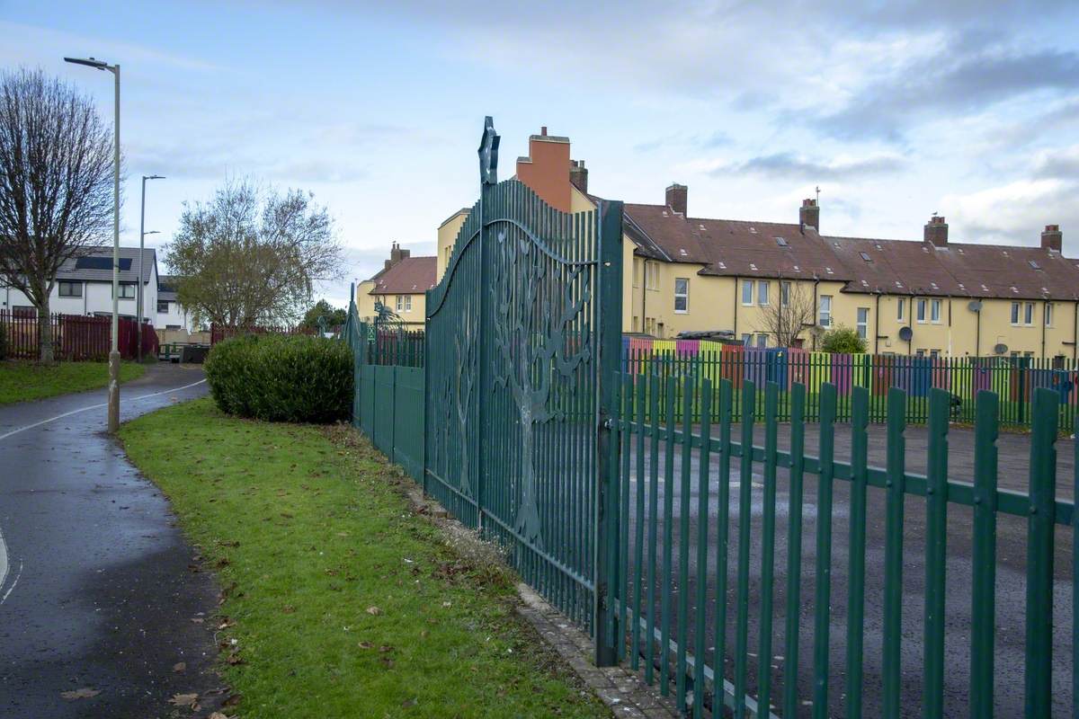 Rainbow House Fence and Gates