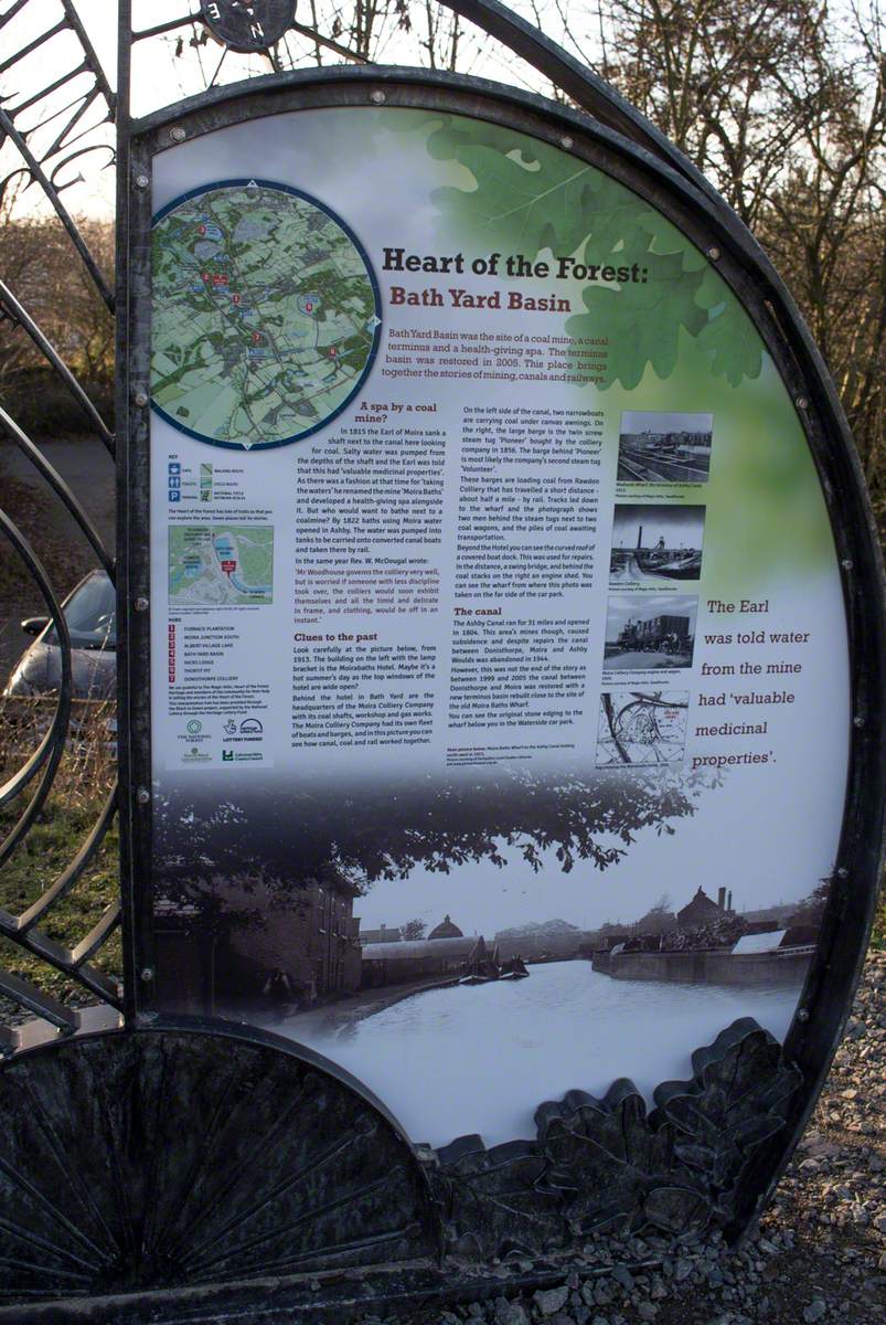 The Bath Yard Basin 'Heart of the Forest' Hub Panel