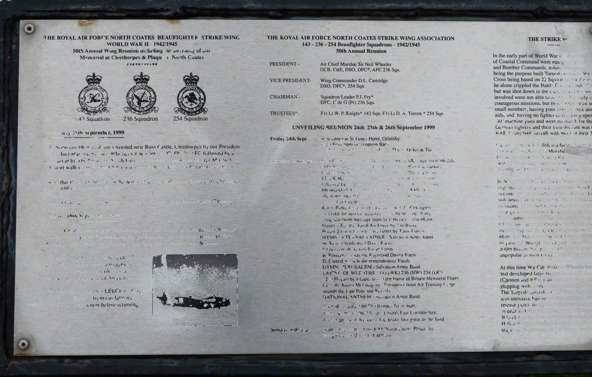 RAF North Coates Strike Wing War Memorial