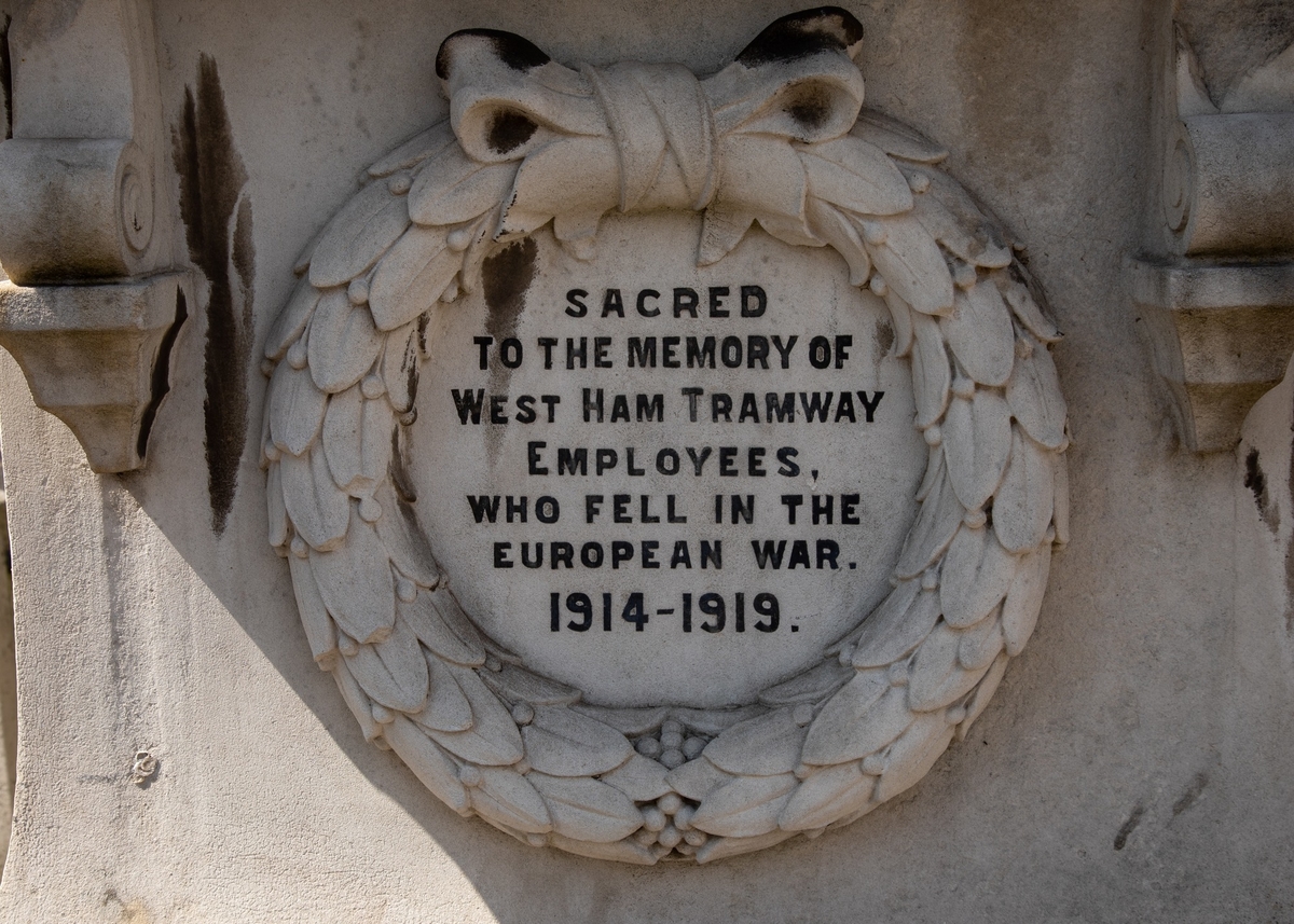 West Ham Corporation Tramways War Memorial