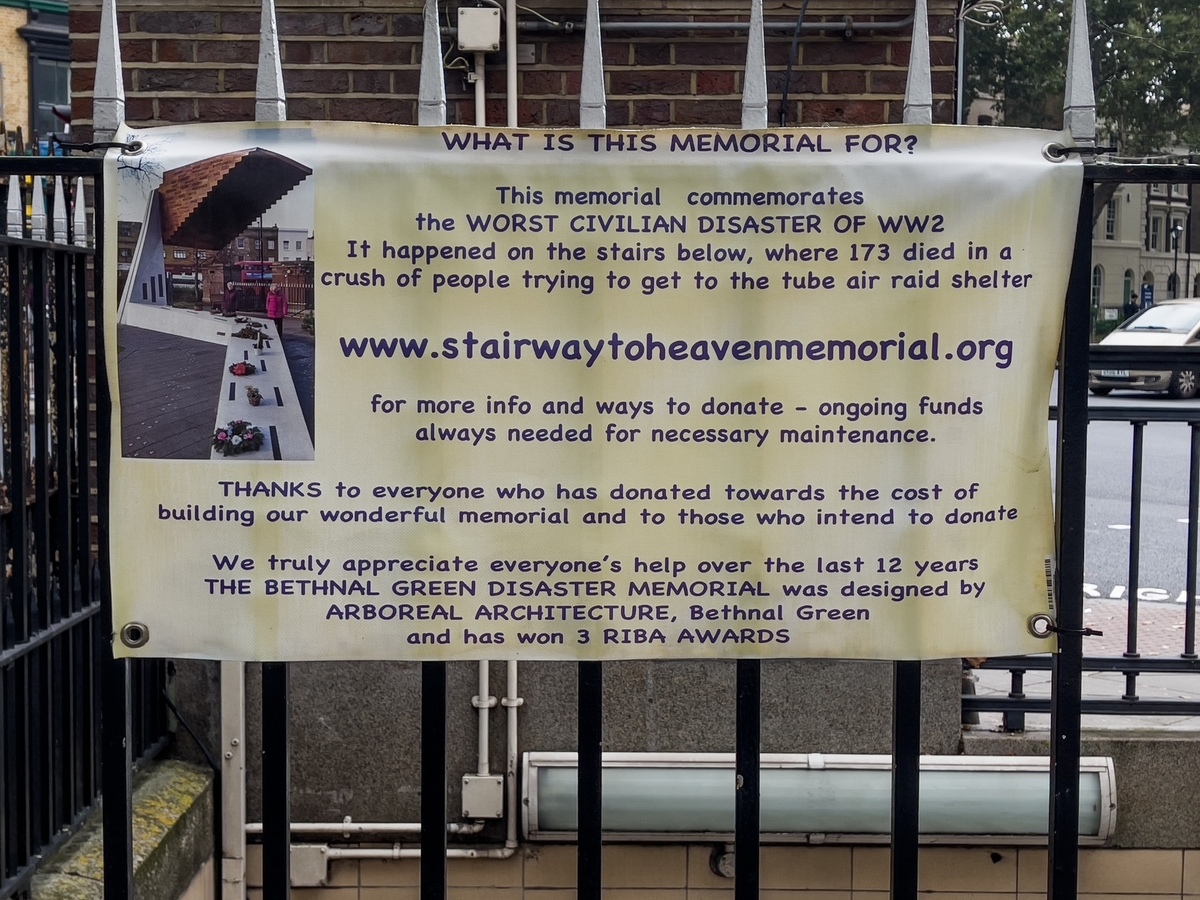 Stairway to Heaven (The Bethnal Green Tube Disaster Memorial)