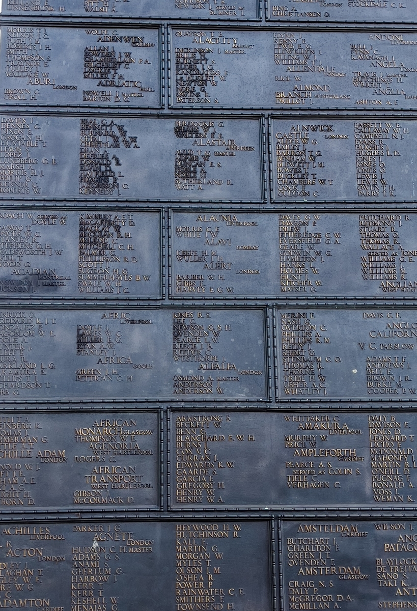 Tower Hill Memorial: First World War