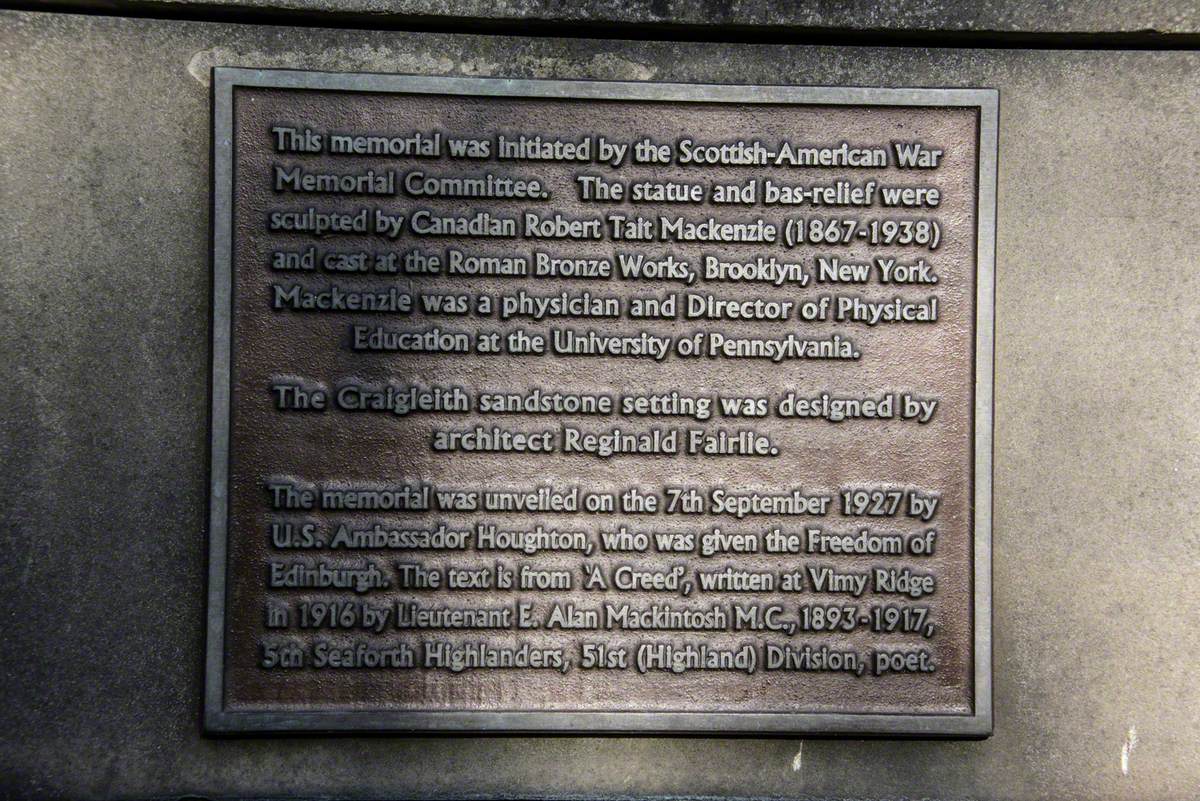 Scottish American War Memorial (The Call 1914)