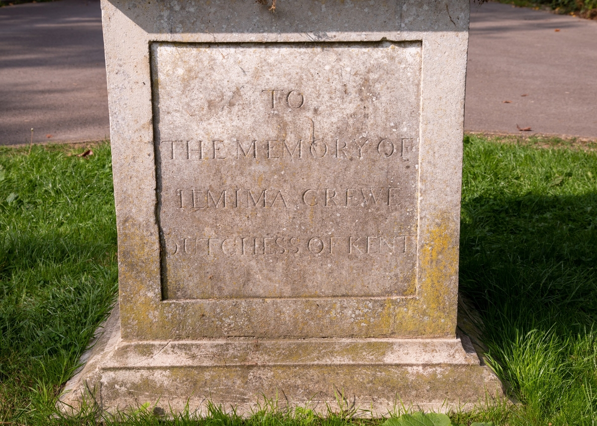 Memorial to Jemima Grey (née Crew), Duchess of Kent