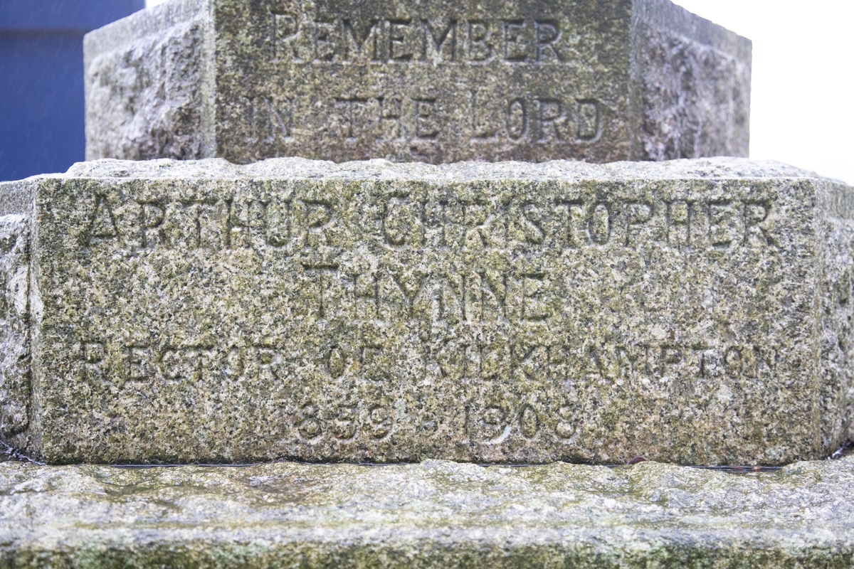 Memorial to Arthur Christopher Thynne (1859–1908), Rector of Kilkhampton