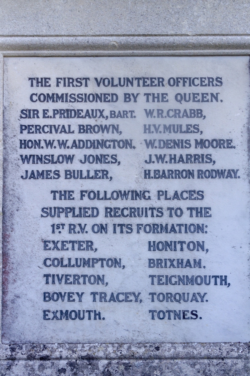 The Devonshire Volunteers' Memorial