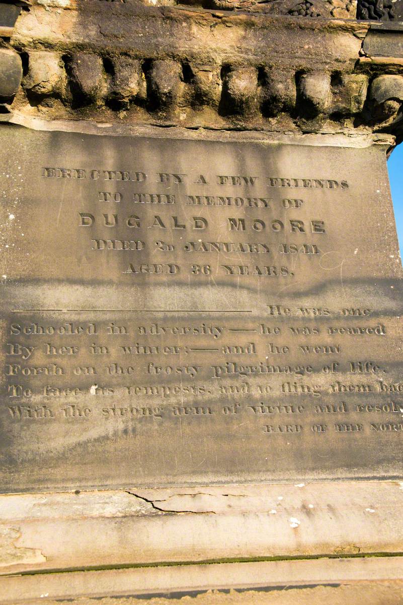 Memorial to Dugald Moore (1805–1841)