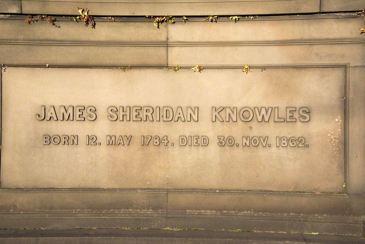 Memorial to James Sheridan Knowles (1784–1862)