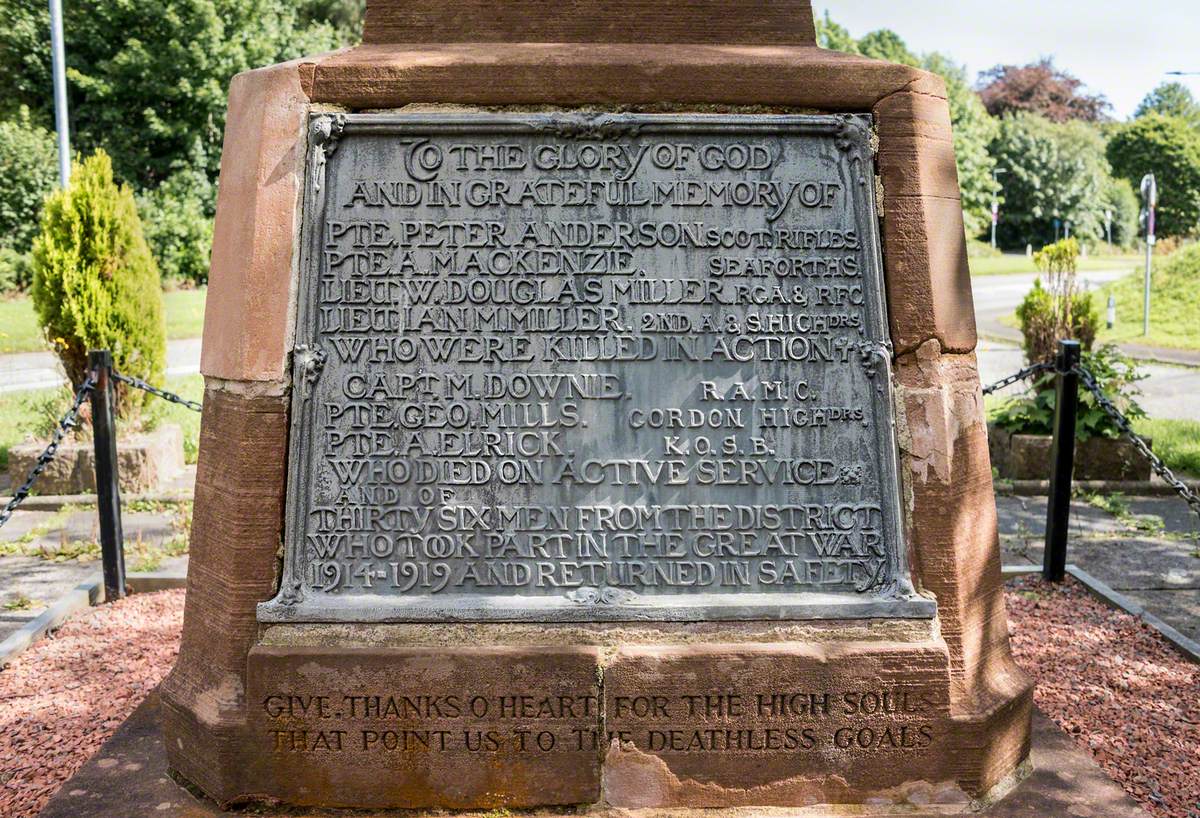 Shandon, Gullybridge War Memorial