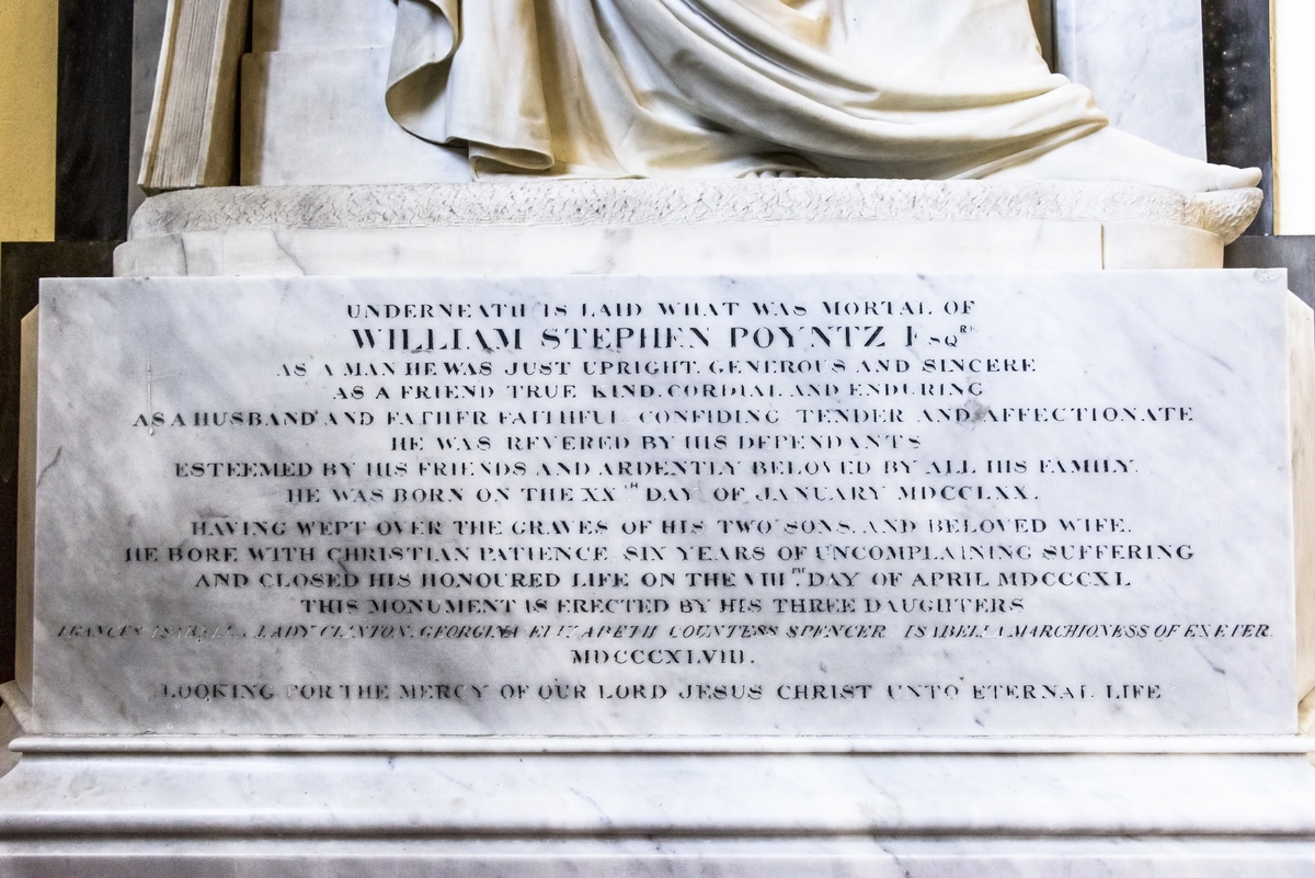 Monument to William Stephen Poyntz (1770–1840)